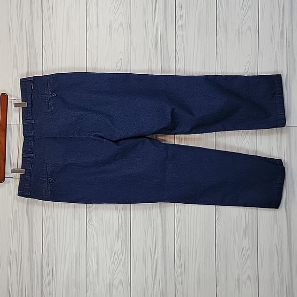 Dockers Pleated Khakis Soft Cotton - Blue  Straight Leg Womens Size Waist 38" - Picture 6 of 13